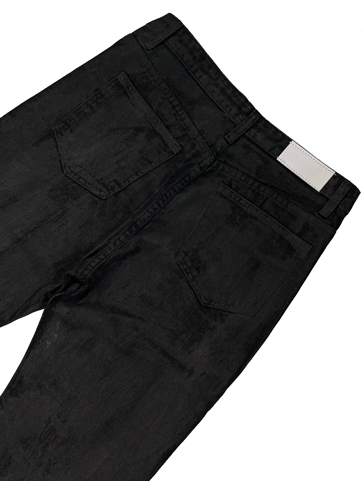 Obsidian Coated Denim