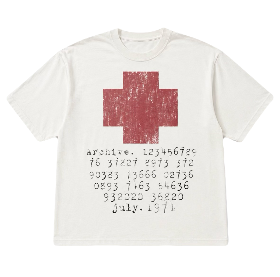 ARCHIVE RED TEE