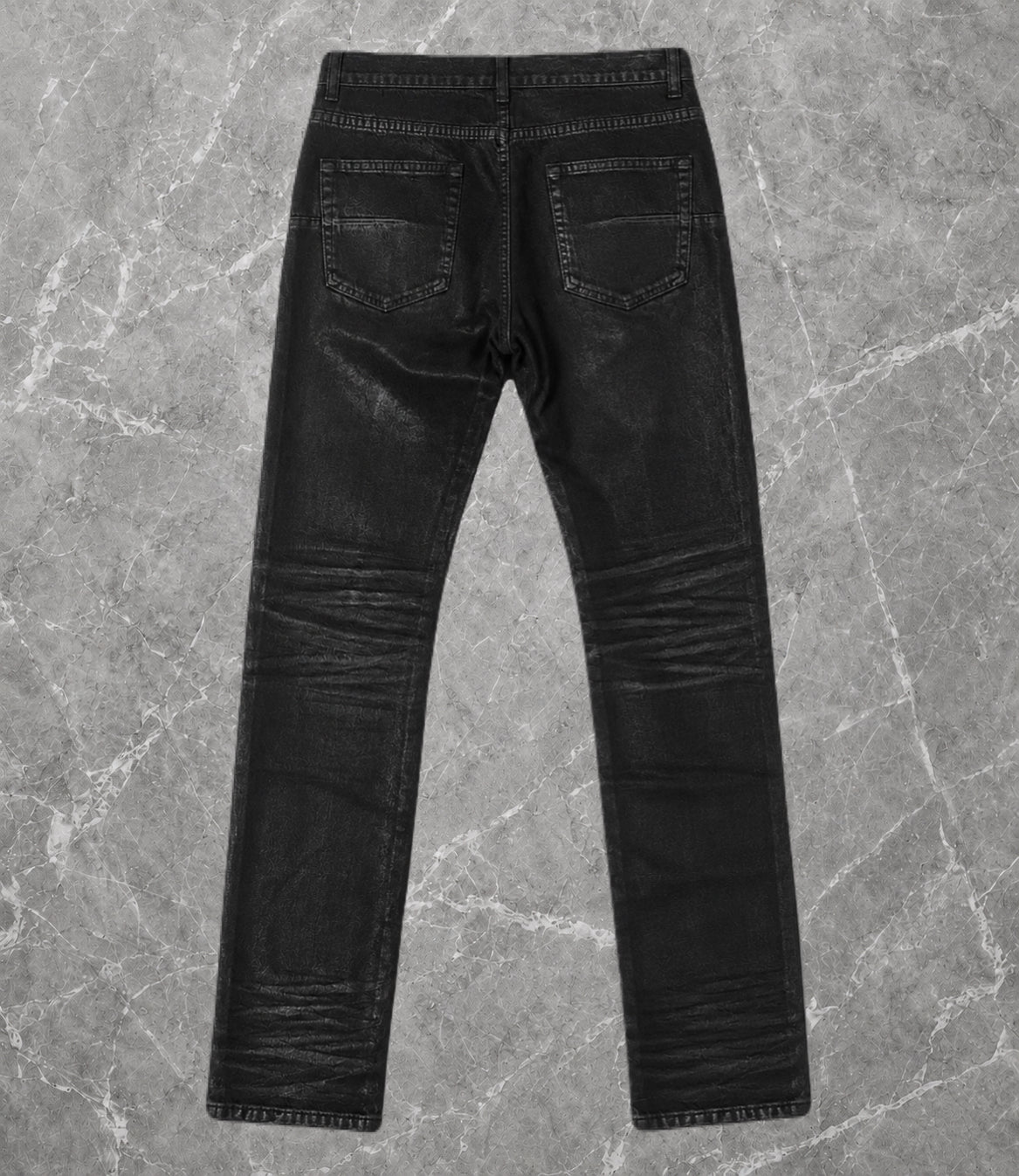 Black Waxed Denim