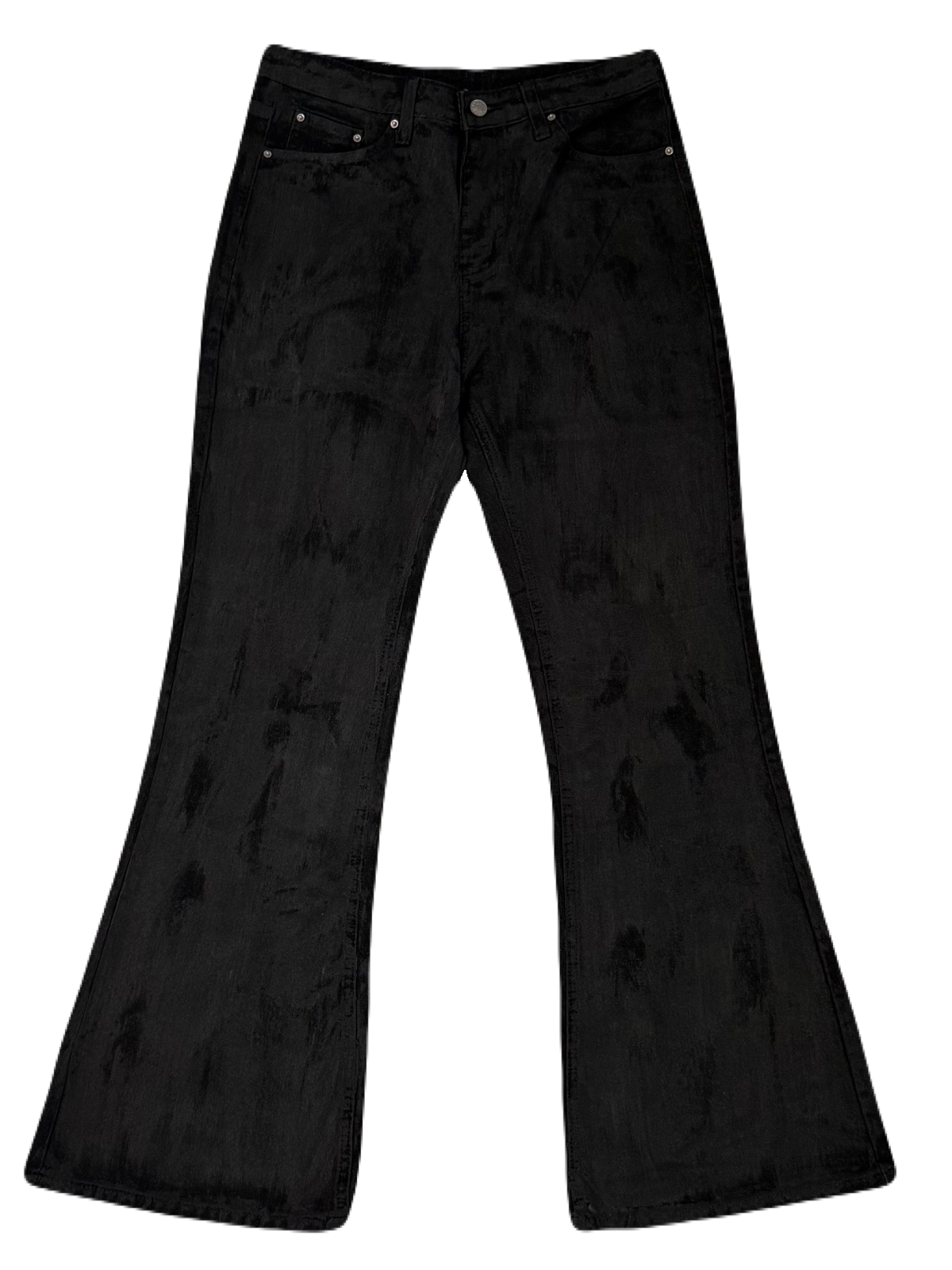 Obsidian Coated Denim