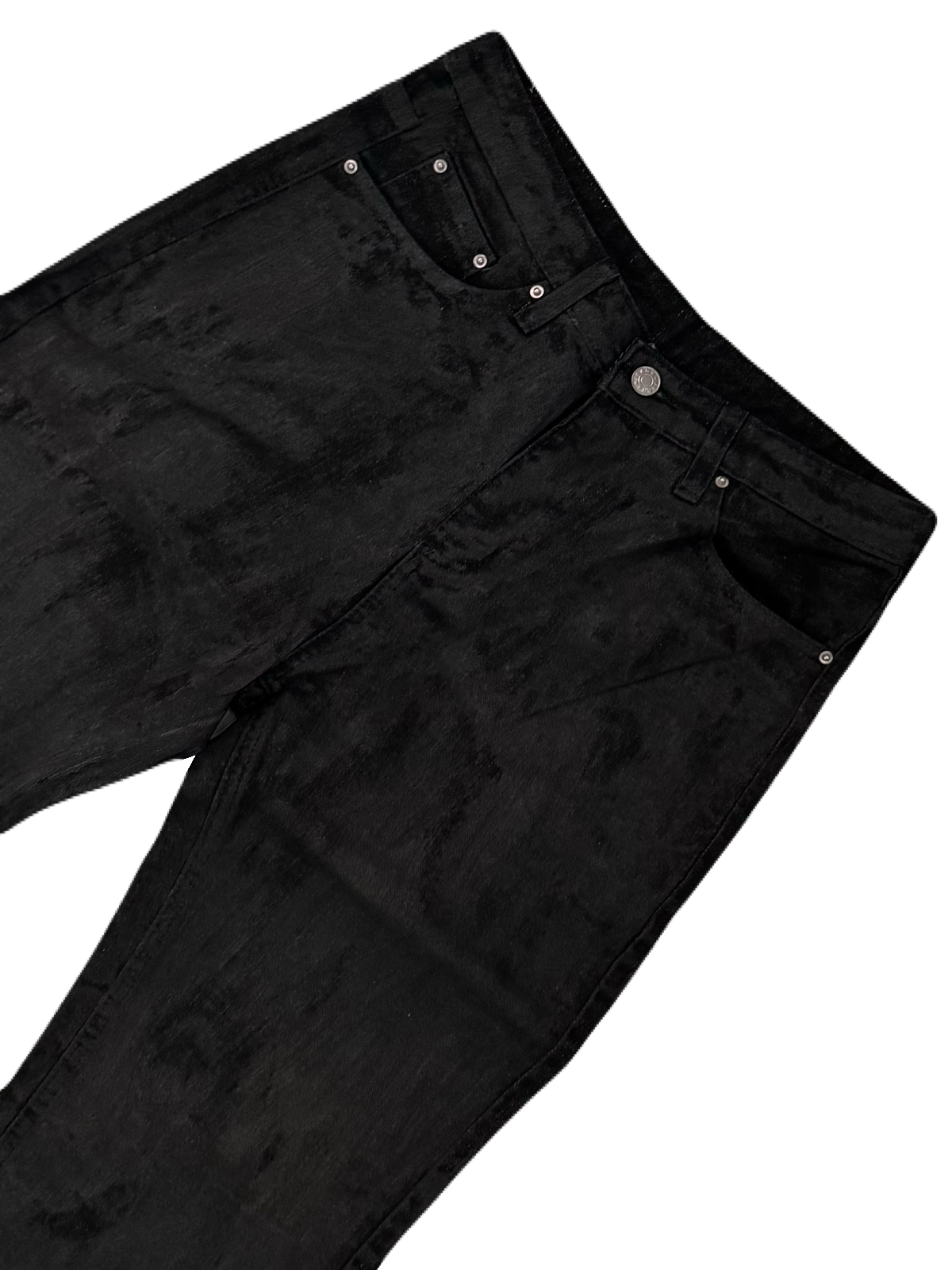 Obsidian Coated Denim