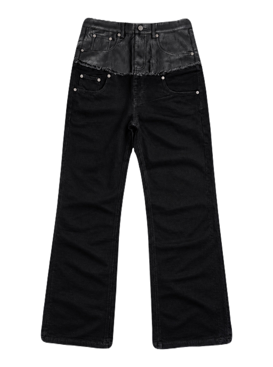 Split Leather Denim