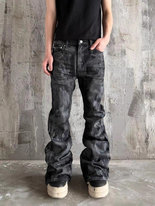 Obsidian Coated Denim