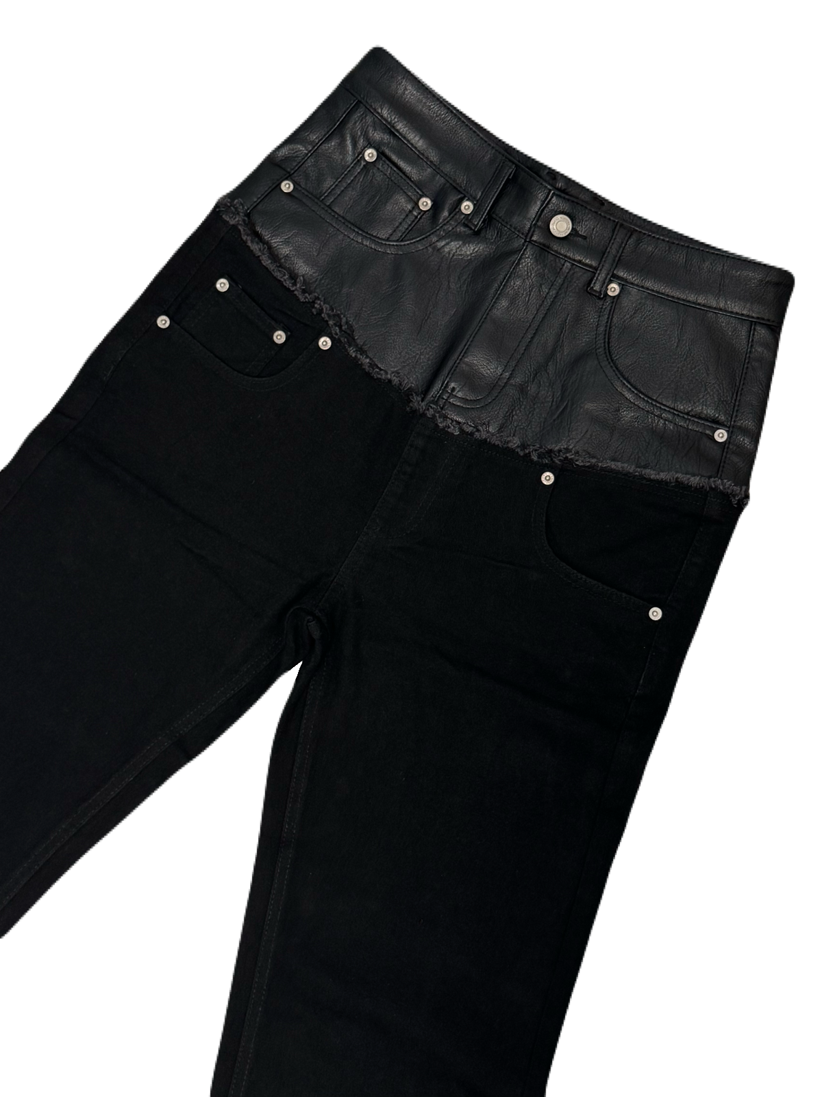 Split Leather Denim