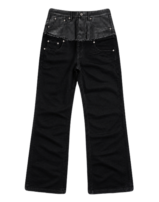 Split Leather Denim