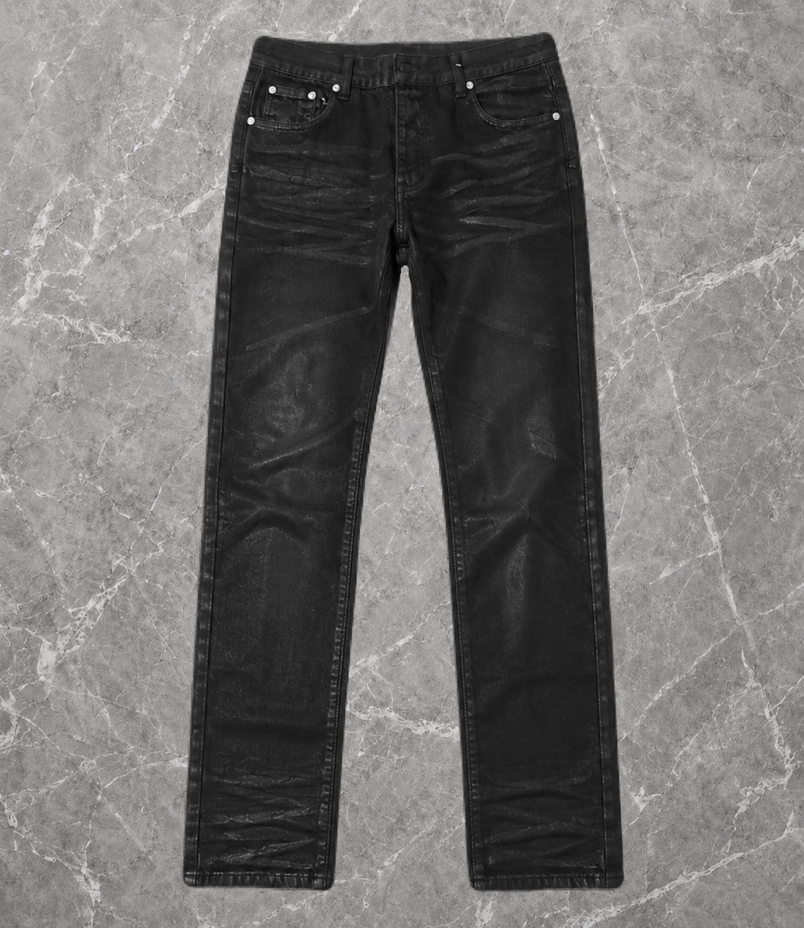 Black Waxed Denim