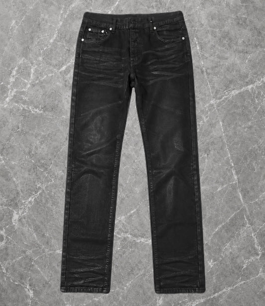 Black Waxed Denim